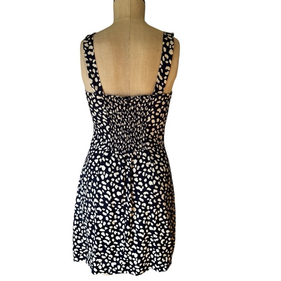 REFORMATION Blue White Print Humphrey Mini Dress- Sweetheart Neckline- Size 6 - Picture 3 of 11